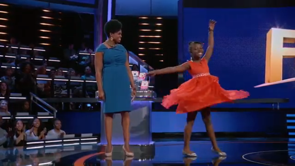 WAIT! That little girl dancing in the red dress on Funderdome looks like Gabby!