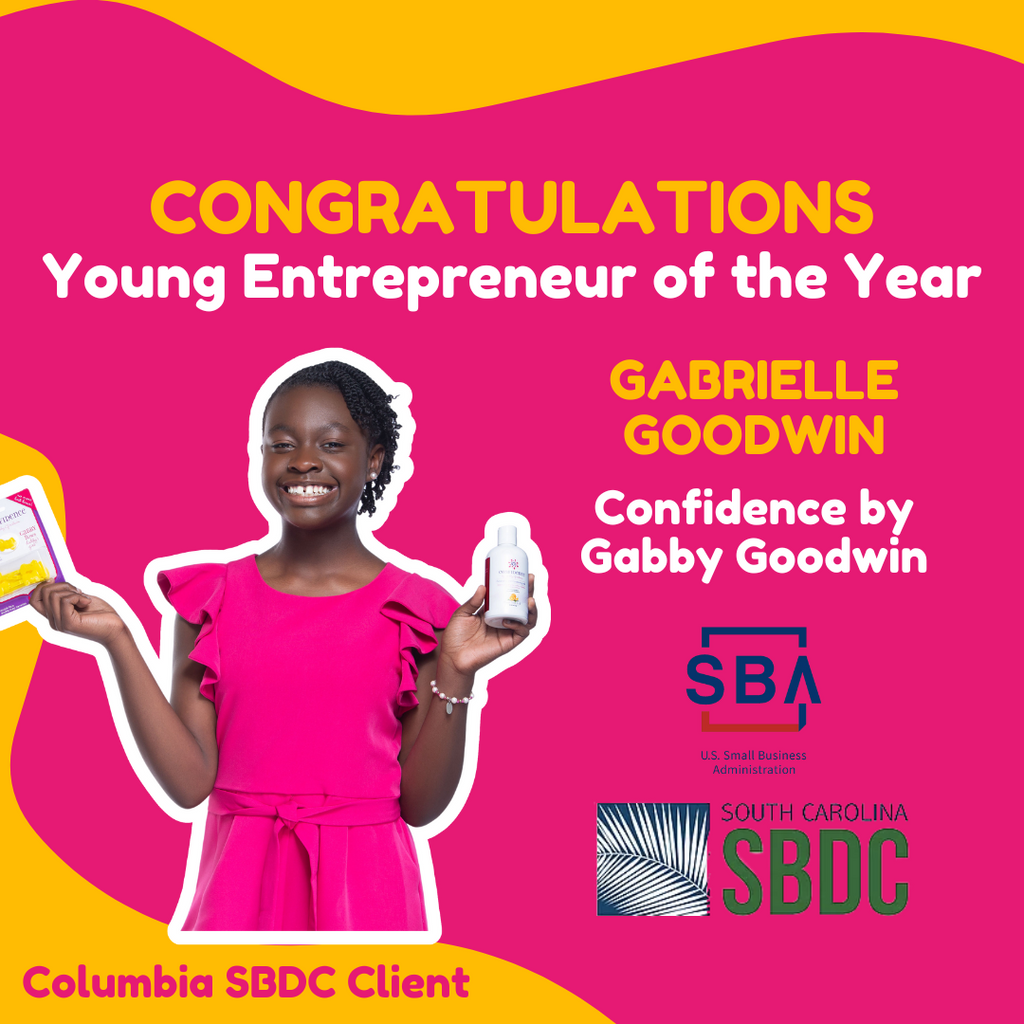 Gabrielle "Gabby" Goodwin named South Carolina's Young Entrepreneur of the Year by U.S. Small Business Administration