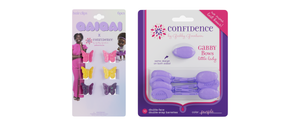 Qai Qai Butterfly Clips(6) and Purple GaBBY Bows (10) Bundle