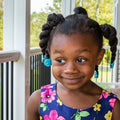 Non-slip and stay-put barrettes and hair bows for black girls that won't fall out