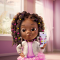 Qai Qai Butterfly Clips(6) and Purple GaBBY Bows (10) Bundle