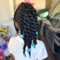 Turquoise Sweet Pea GaBBY Bows (10)